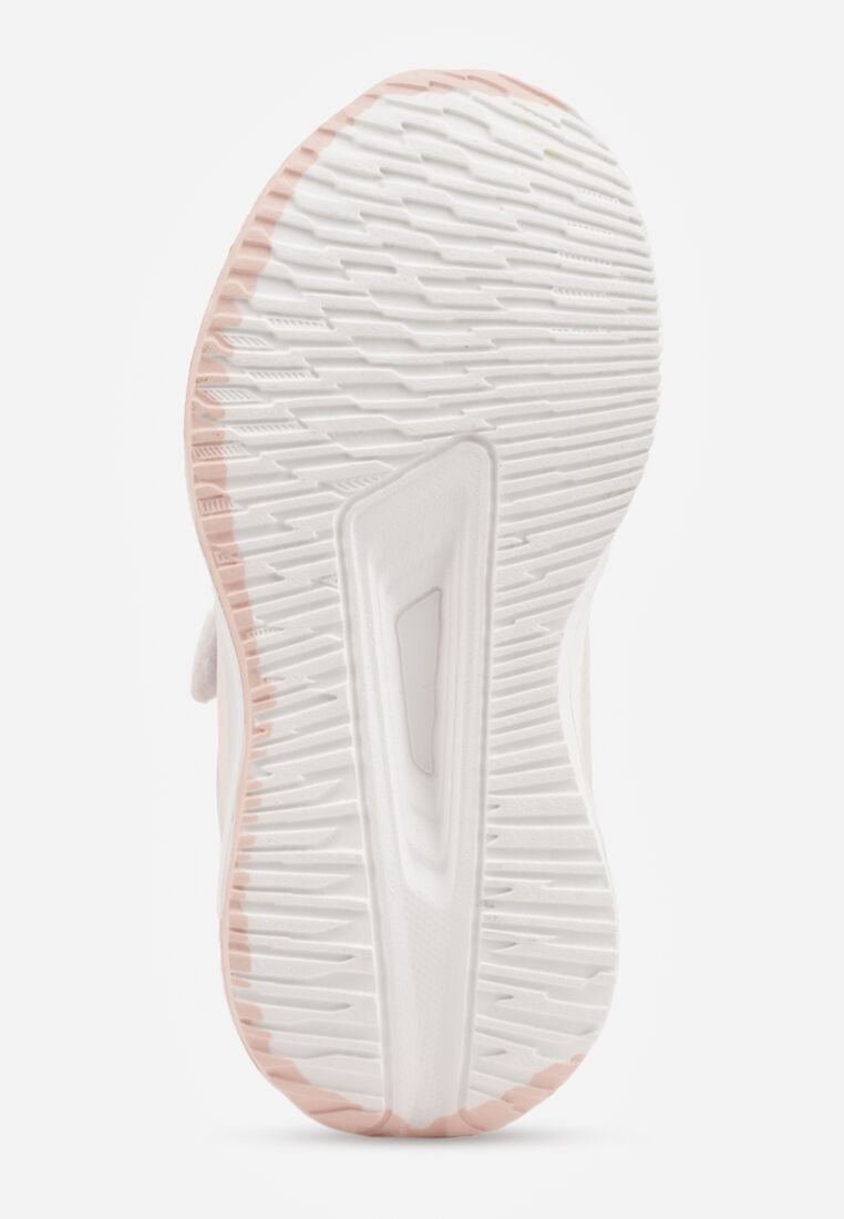Różowo-Białe Buty Sportowe na Grubej Podeszwie ze Skórzaną Wkładką Zidala 4