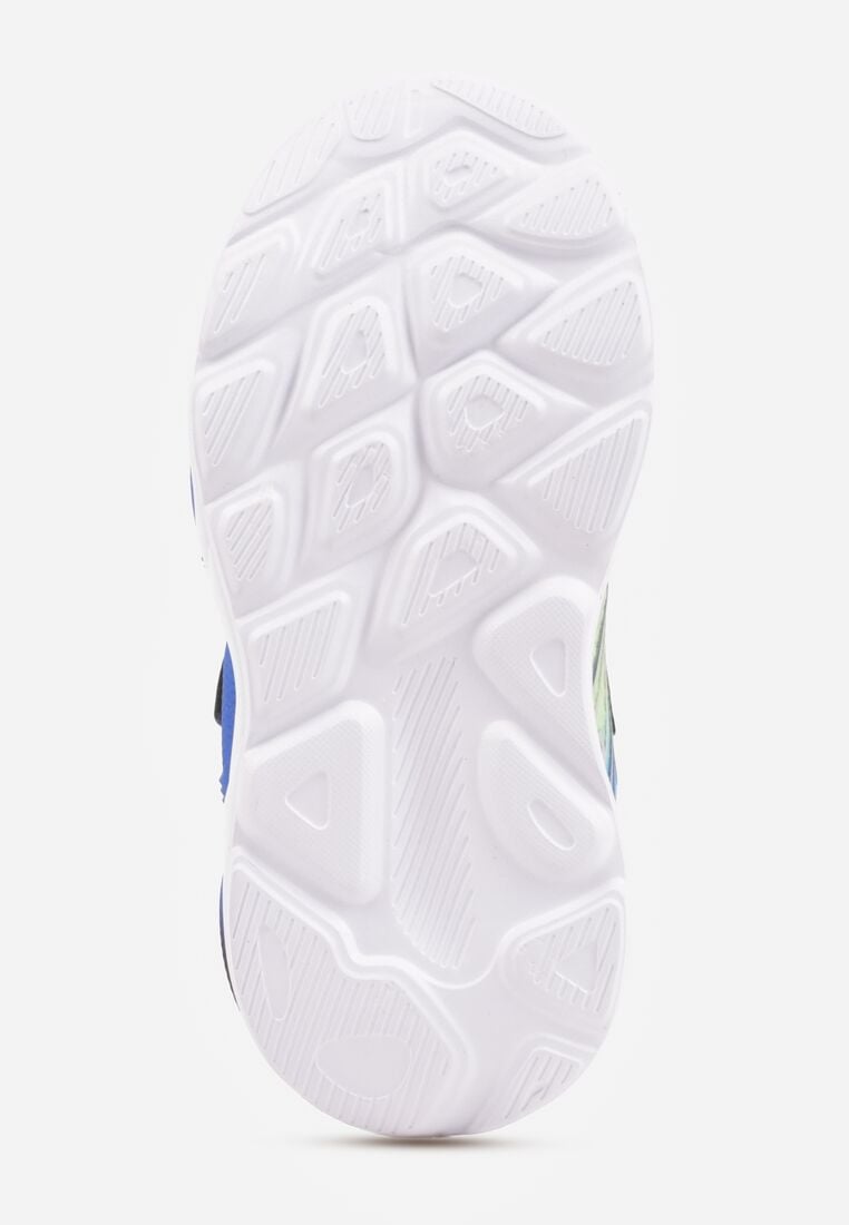 Granatowe Buty Sportowe z Podeszwą LED i Zapięciem na Rzep Zidele 4