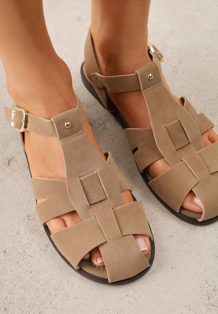Sandale Bej închis 3