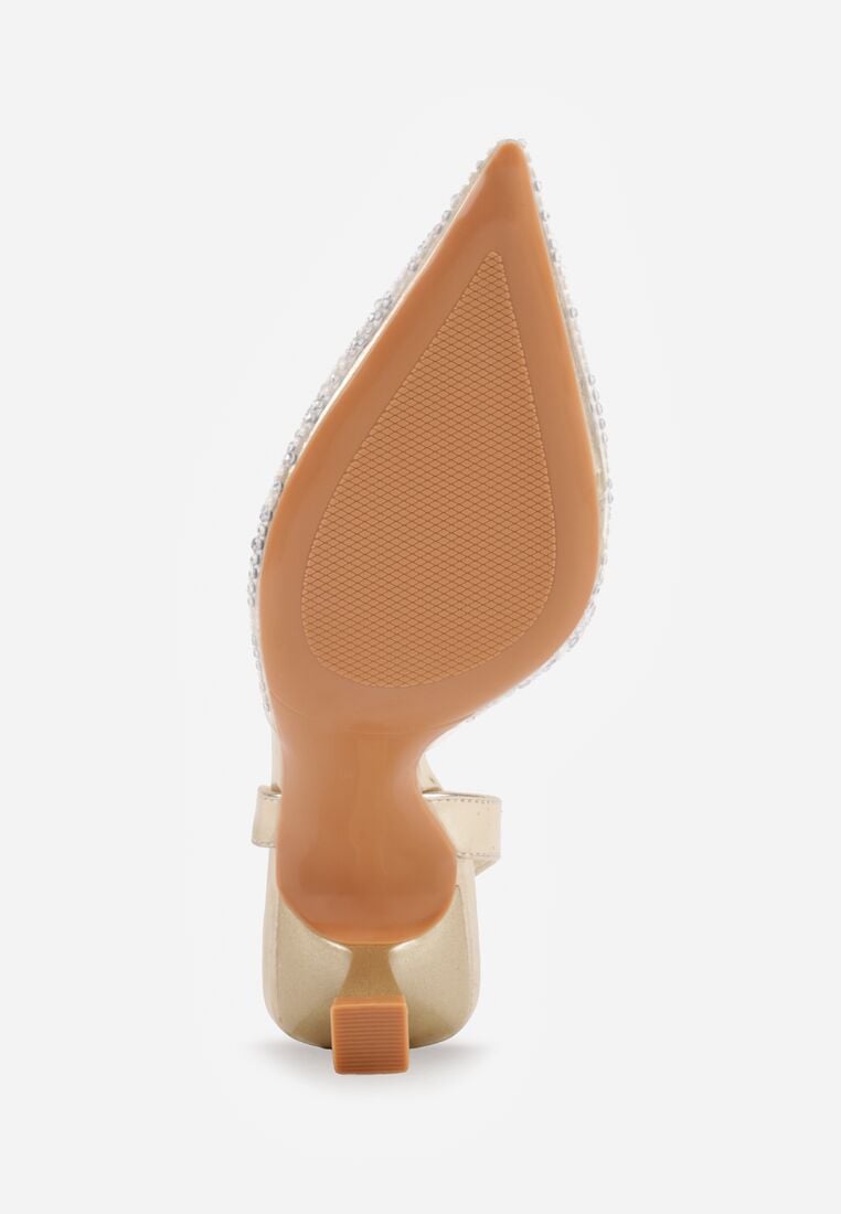 Pantofi cu toc Aurii 7