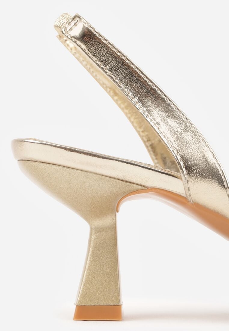 Pantofi cu toc Aurii 8