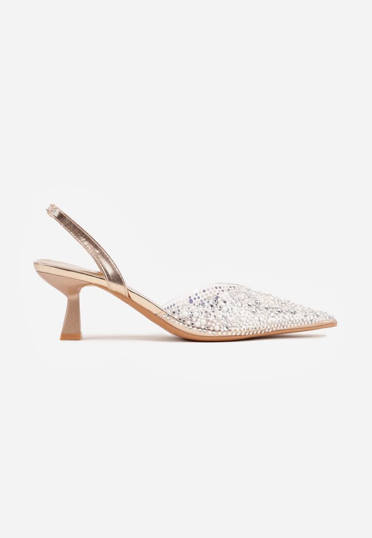 Pantofi cu toc Culoarea șampaniei 4