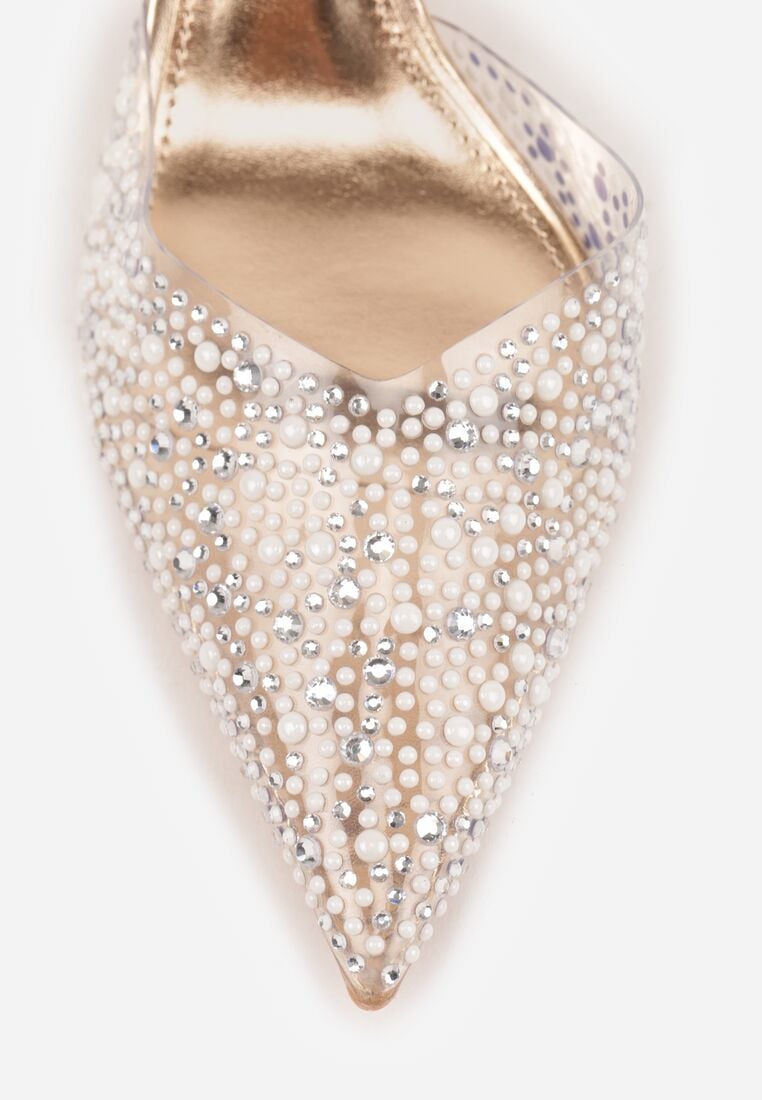 Pantofi cu toc Culoarea șampaniei 9