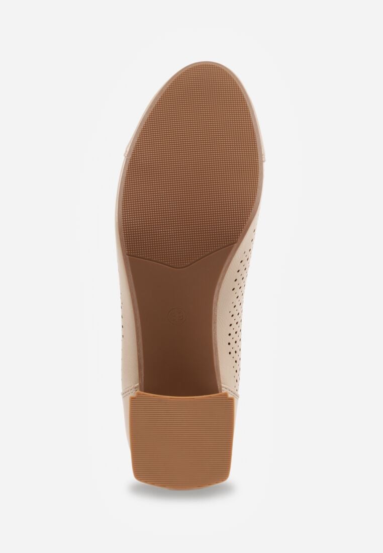 Pantofi cu toc Bej 7