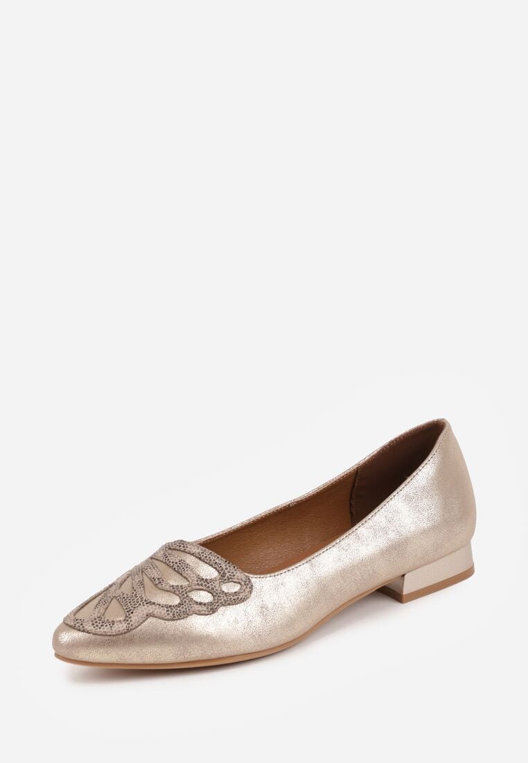 Pantofi cu toc Aurii 5