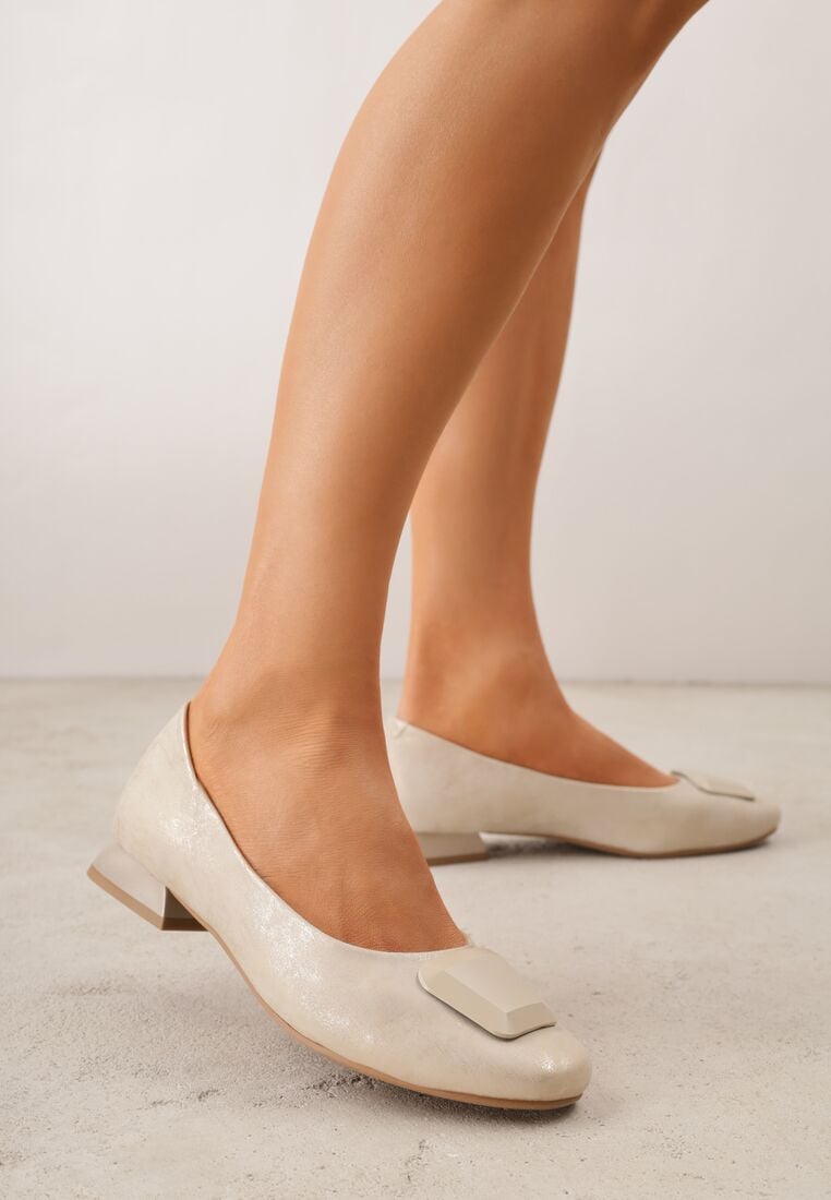 Pantofi cu toc Aurii 2