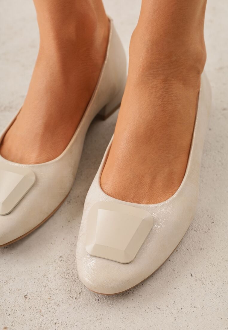 Pantofi cu toc Aurii 3