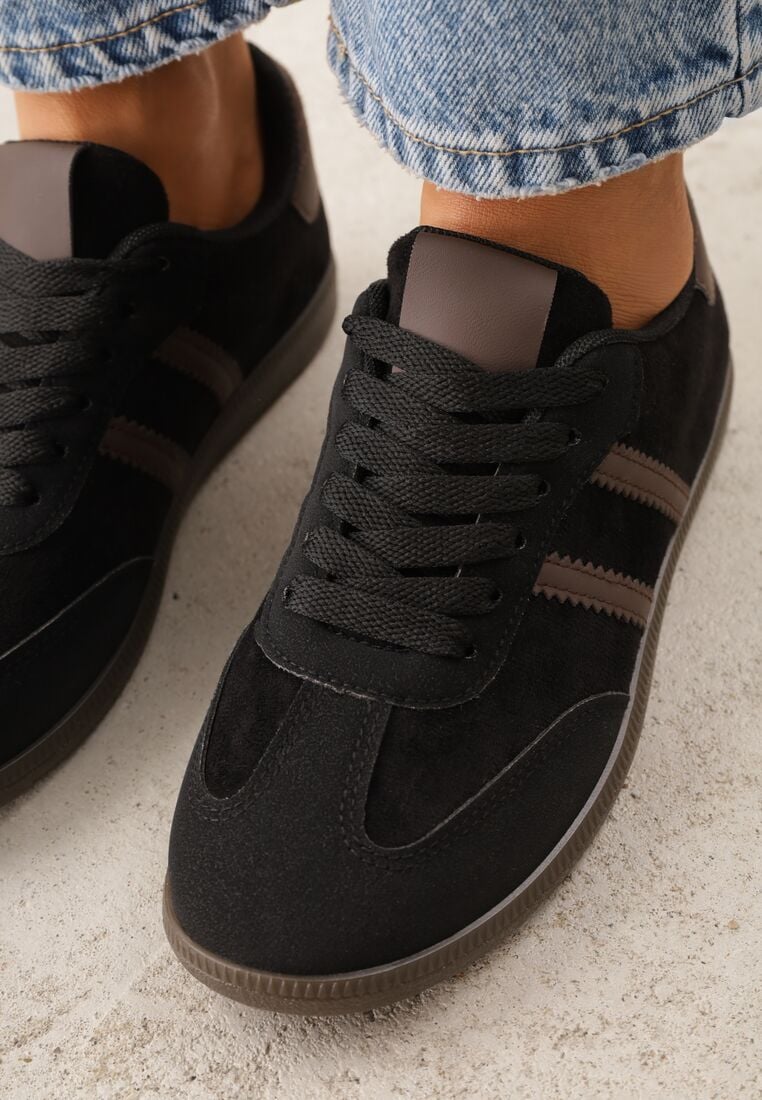 Sneakers Negru cu maro 3