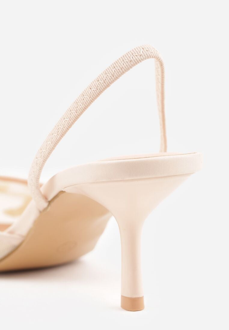 Pantofi cu toc Bej 9