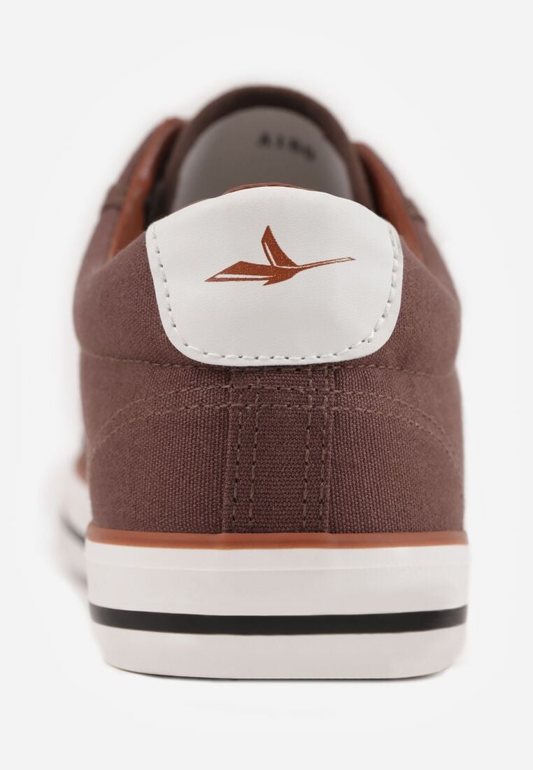 Brązowe Klasyczne Trampki z Kauczukowym Noskiem Olithethis 6