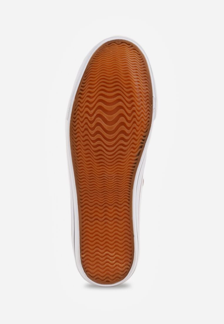 Teniși înalți Alb cu maro 7