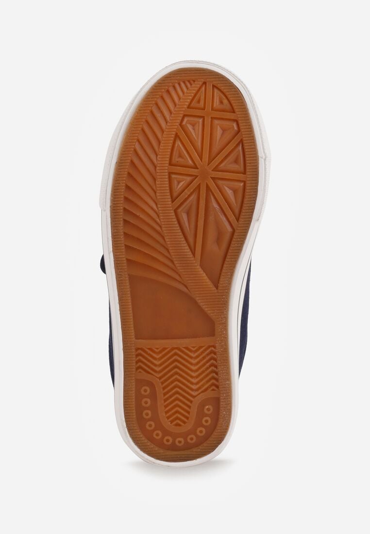 Granatowe Trampki z Kauczukowym Noskiem i Zapięciem na Rzepy Canothea 4