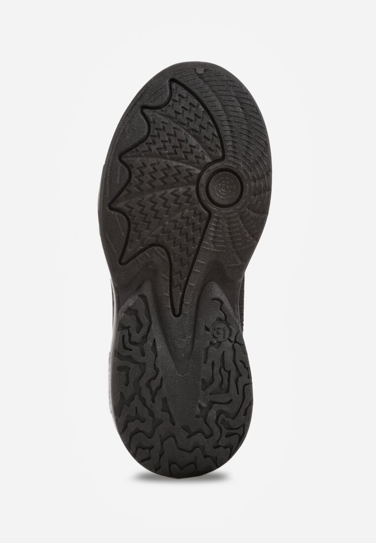 Czarne Wsuwane Buty Sportowe Sneakersy z Siateczkową Cholewką Oaradah 4