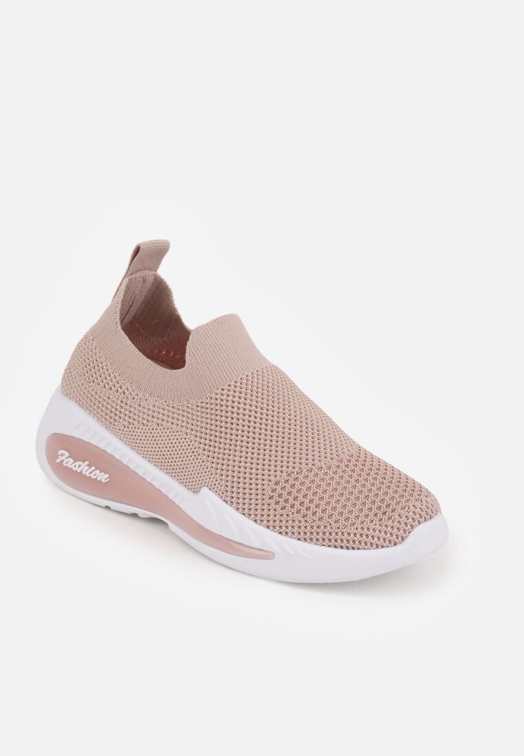 Różowe Wsuwane Buty Sportowe Sneakersy z Siateczkową Cholewką Oaradah 2
