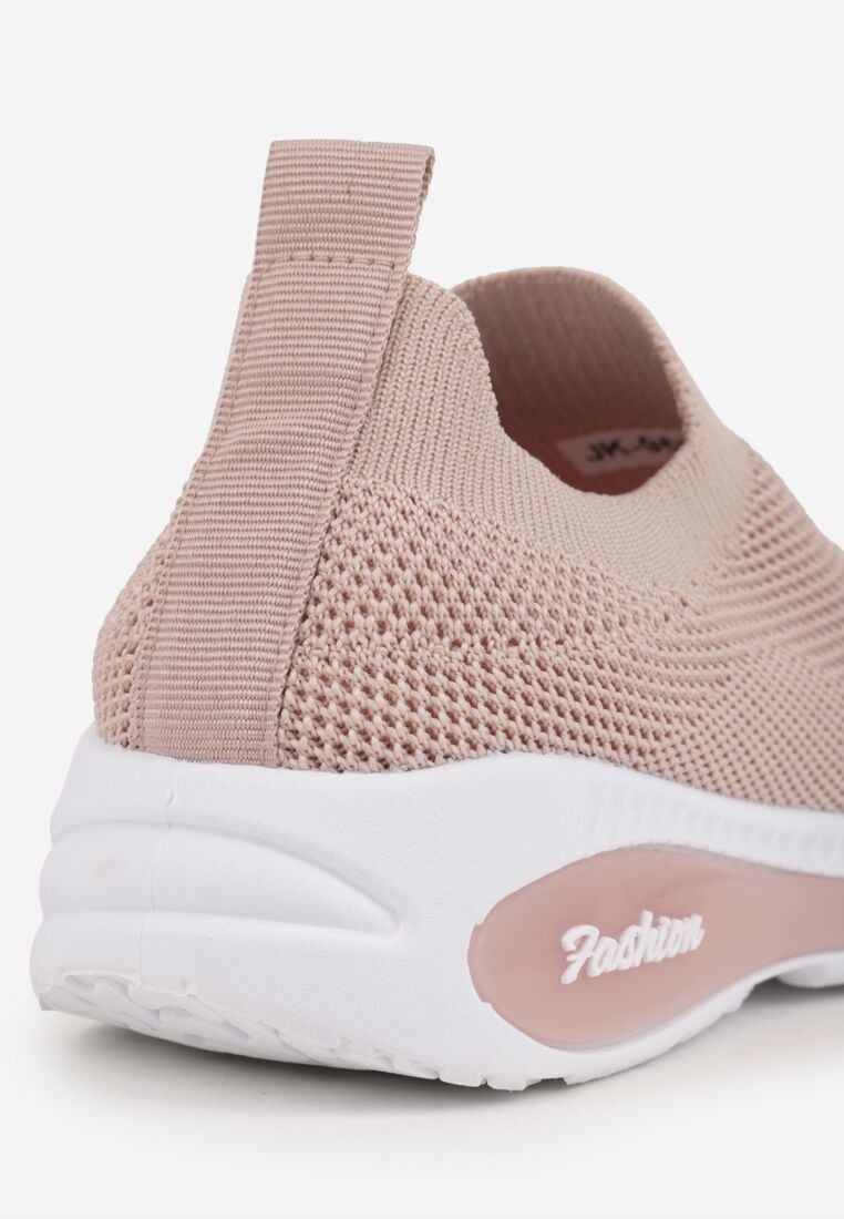 Różowe Wsuwane Buty Sportowe Sneakersy z Siateczkową Cholewką Oaradah 5