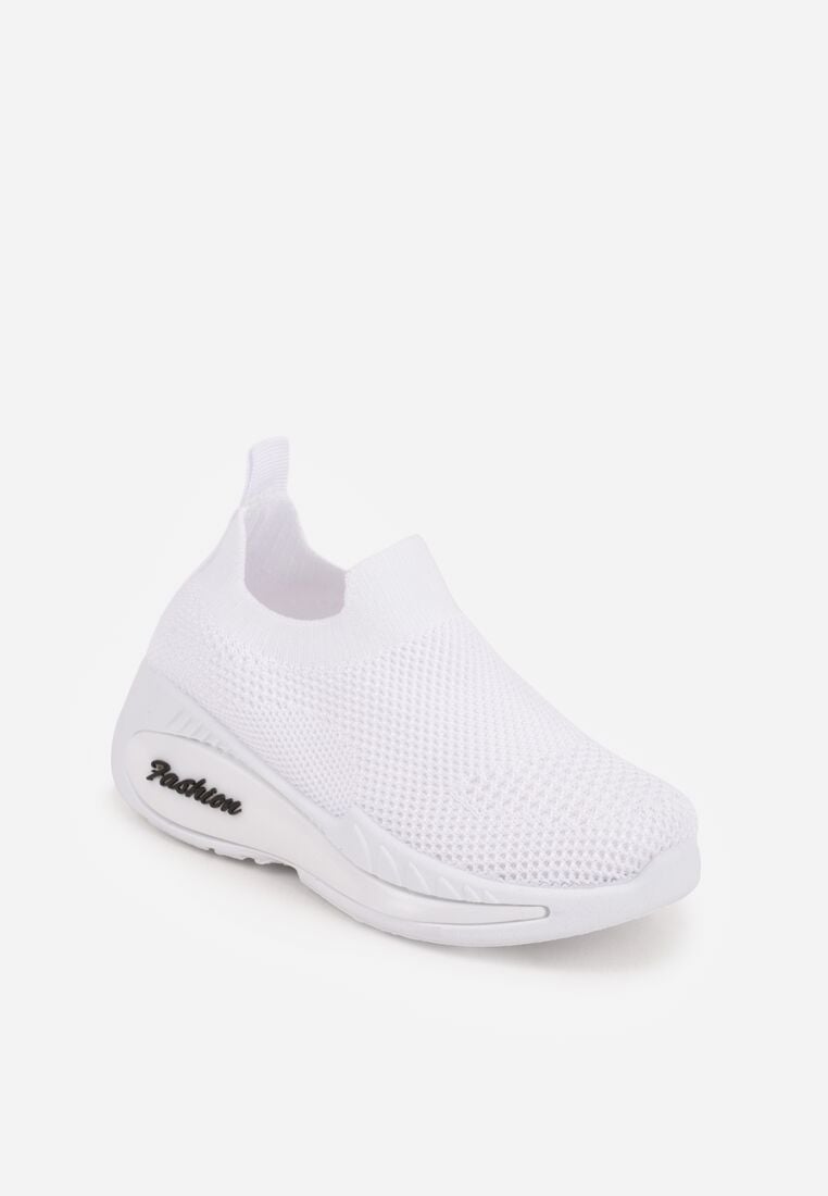Białe Wsuwane Buty Sportowe Sneakersy z Siateczkową Cholewką Phalisise 2
