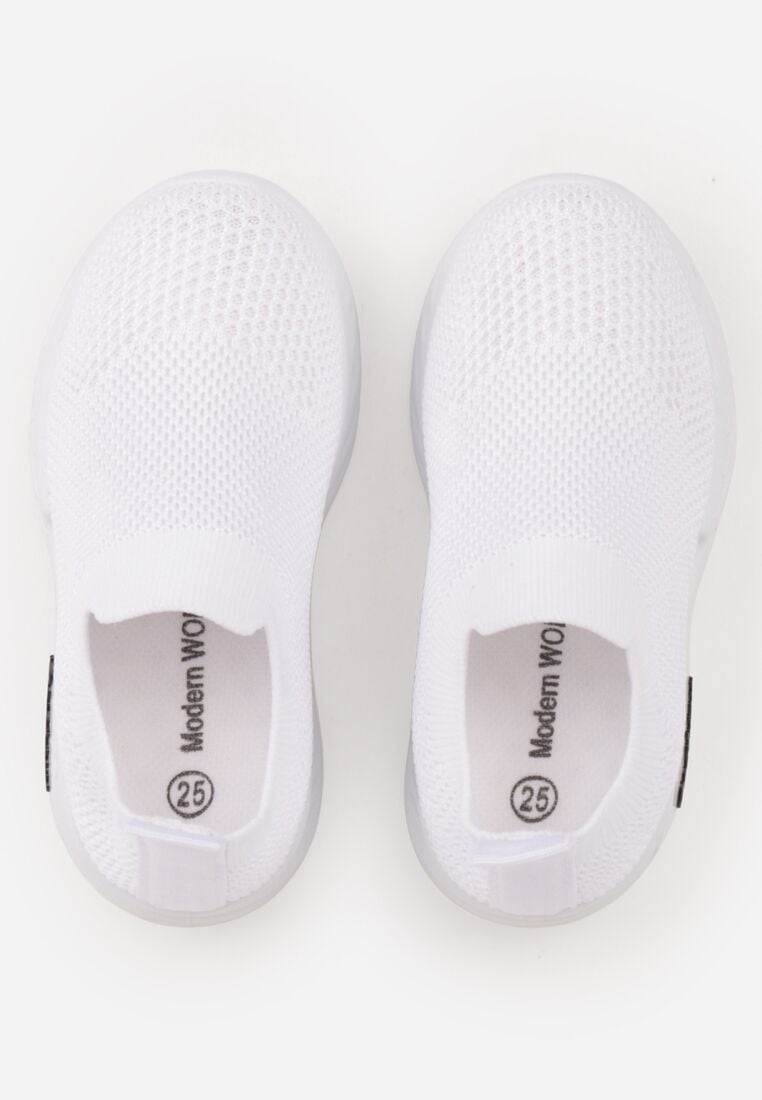 Białe Wsuwane Buty Sportowe Sneakersy z Siateczkową Cholewką Phalisise 3