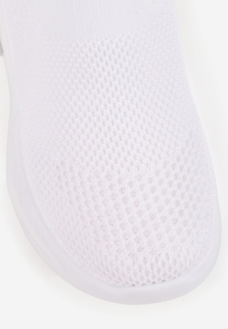 Białe Wsuwane Buty Sportowe Sneakersy z Siateczkową Cholewką Phalisise 5