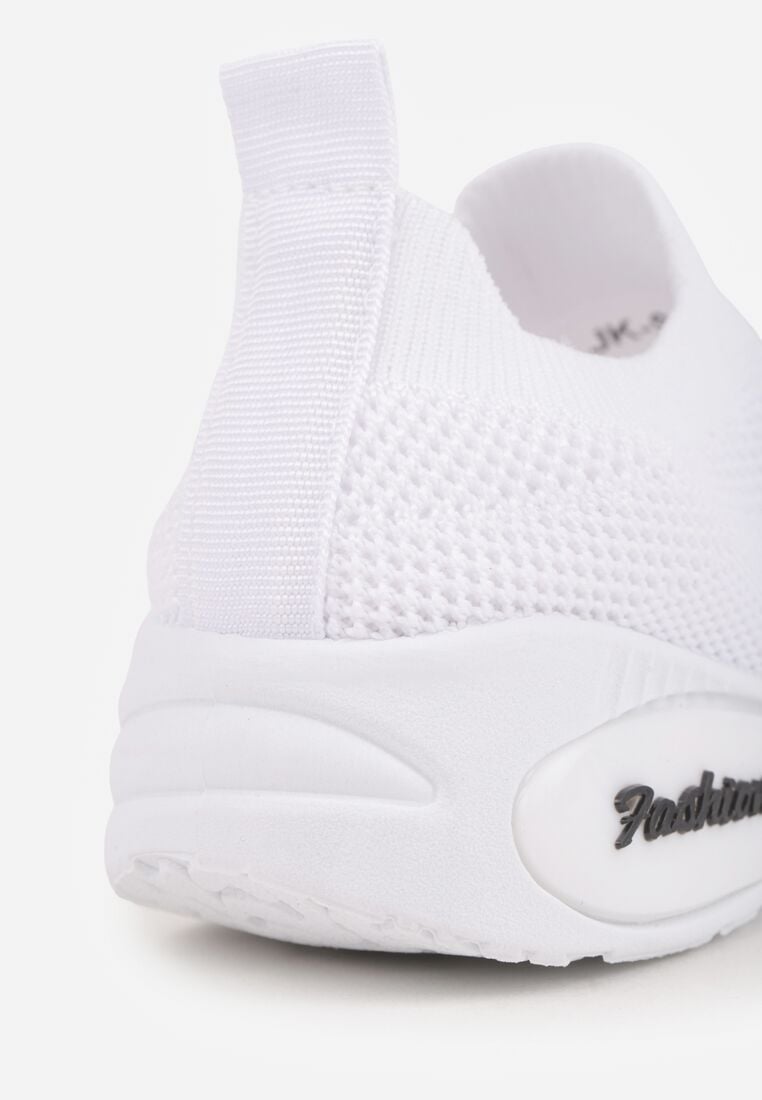 Białe Wsuwane Buty Sportowe Sneakersy z Siateczkową Cholewką Phalisise 6