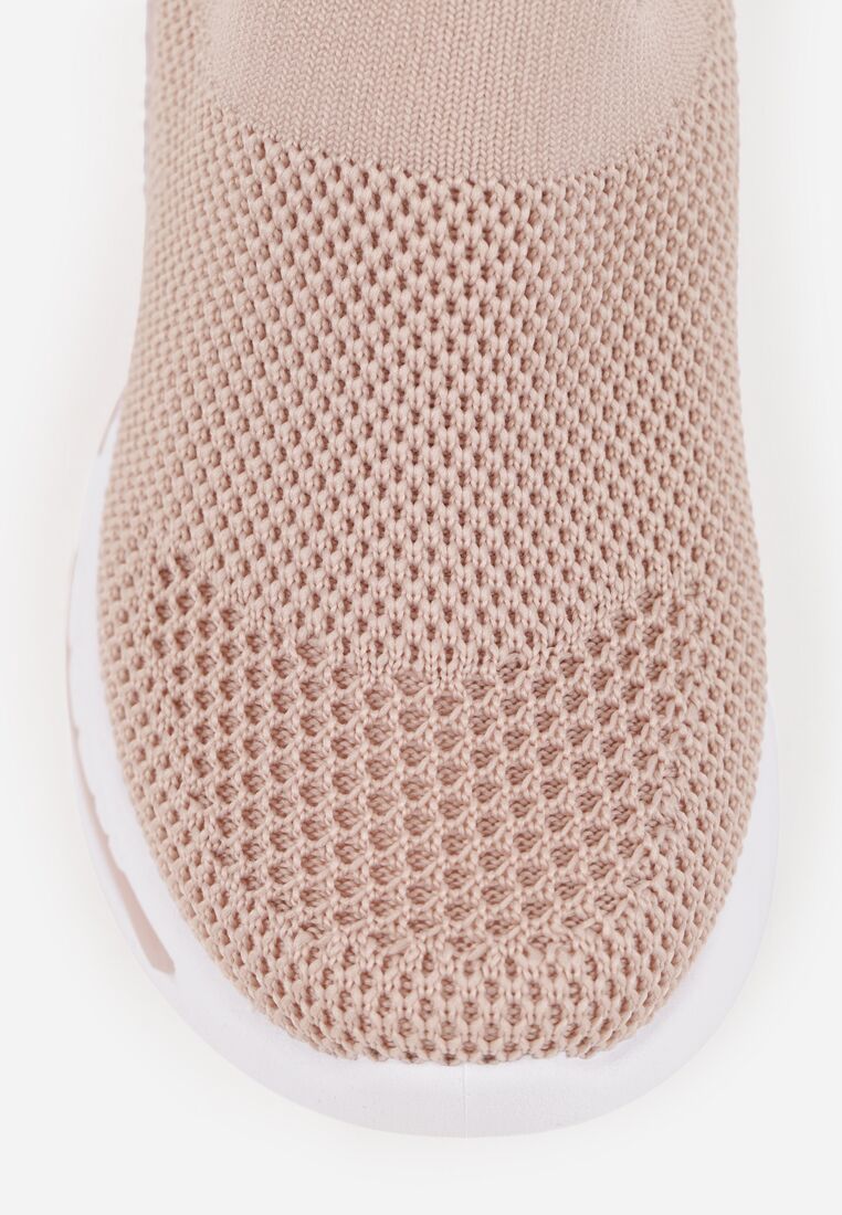 Różowe Wsuwane Buty Sportowe Sneakersy z Siateczkową Cholewką Phalisise 5