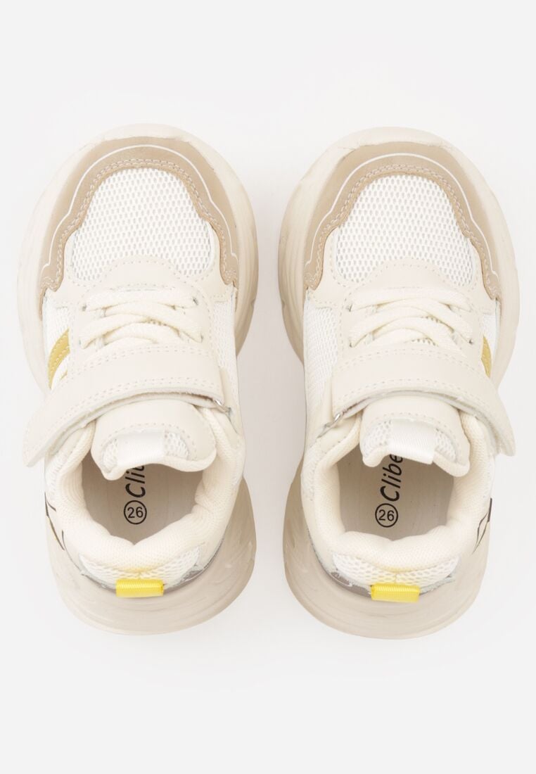 Beżowe Buty Sportowe Sneakersy Chunky na Platformie Iasesis 3