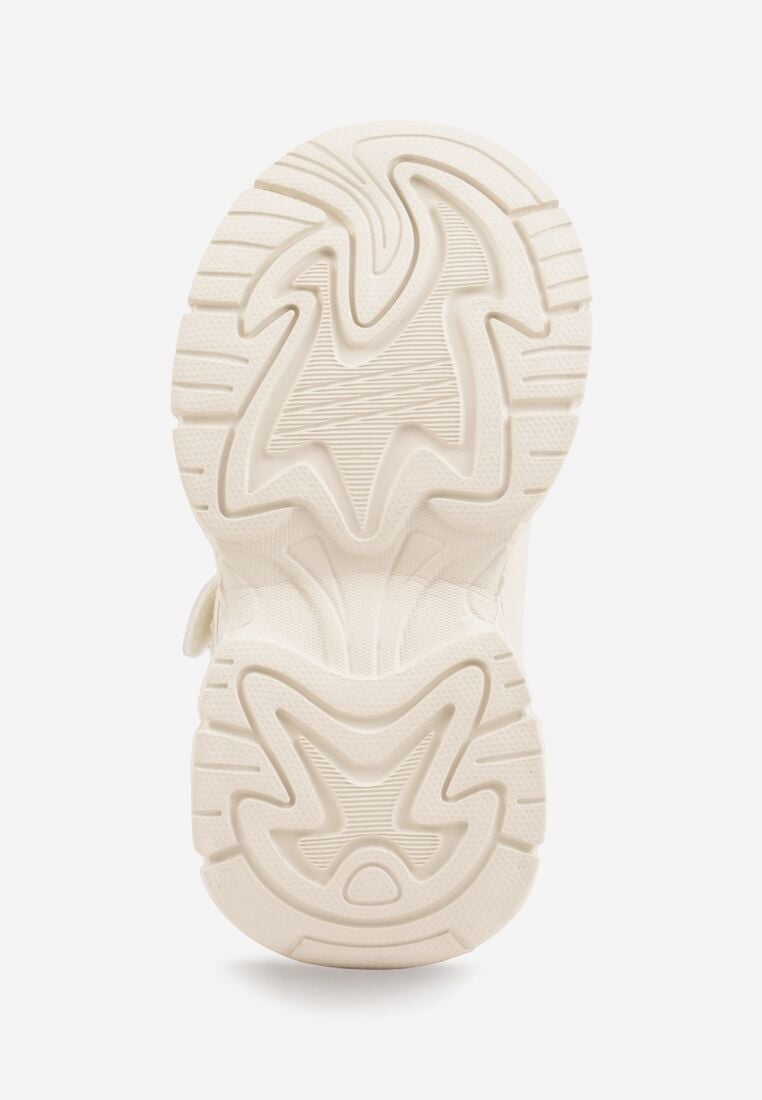Beżowe Buty Sportowe Sneakersy Chunky na Platformie Iasesis 4