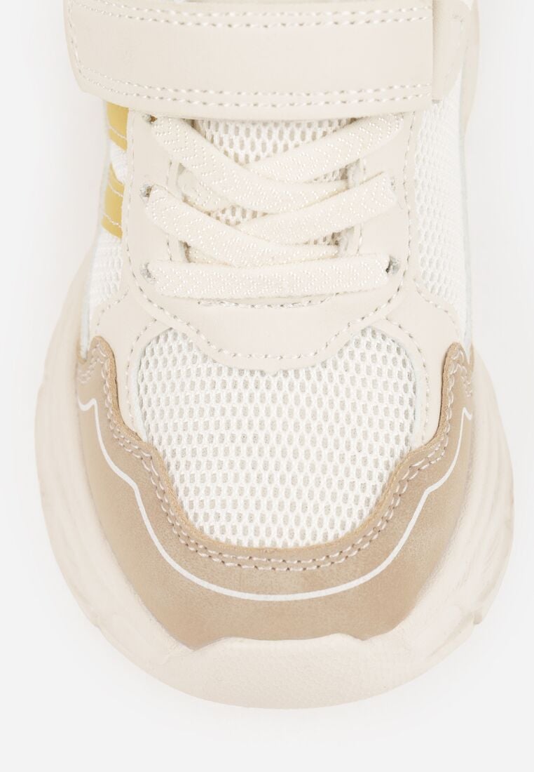 Beżowe Buty Sportowe Sneakersy Chunky na Platformie Iasesis 5
