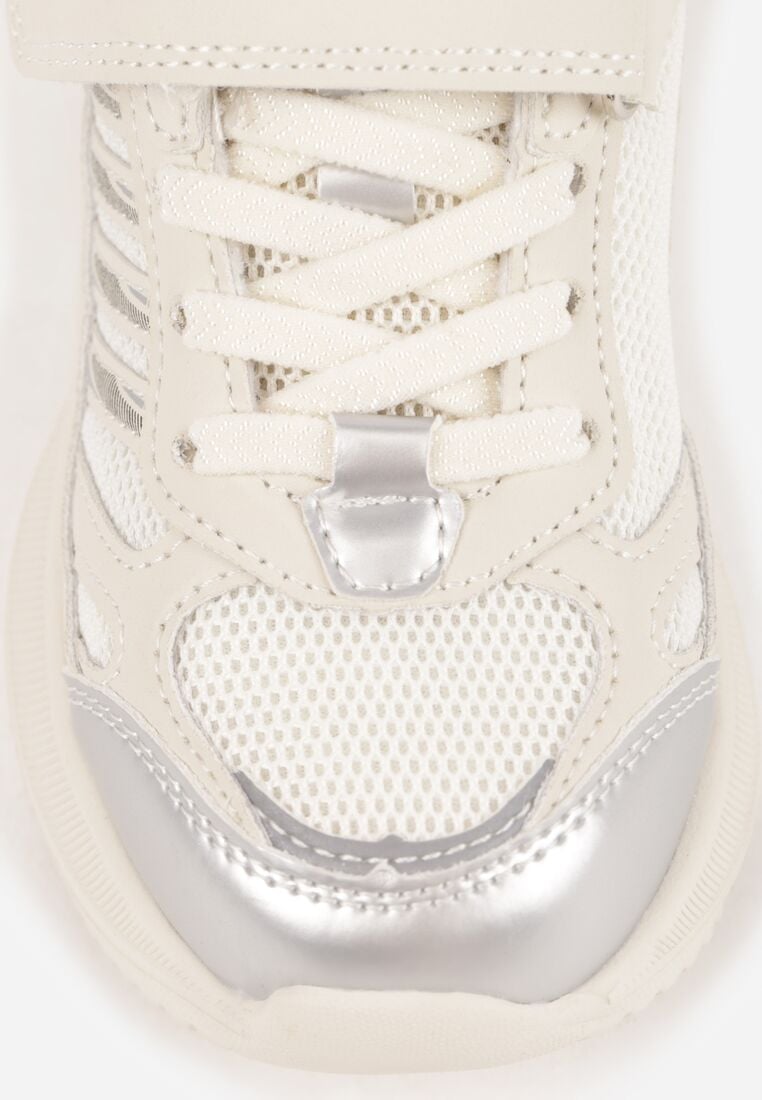 Beżowe Buty Sportowe Sneakersy Typu Chunky na Grubej Podeszwie Kimonos 5