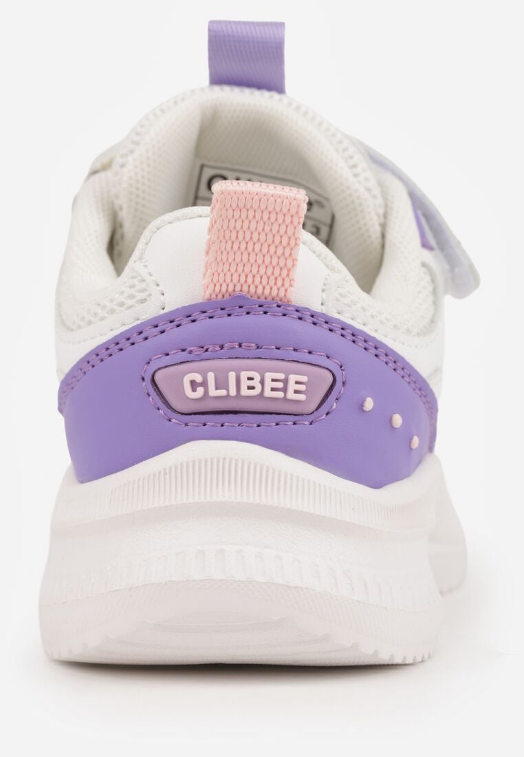 Biało-Fioletowe Buty Sportowe Sneakersy Typu Chunky na Grubej Podeszwie Kimonos 6