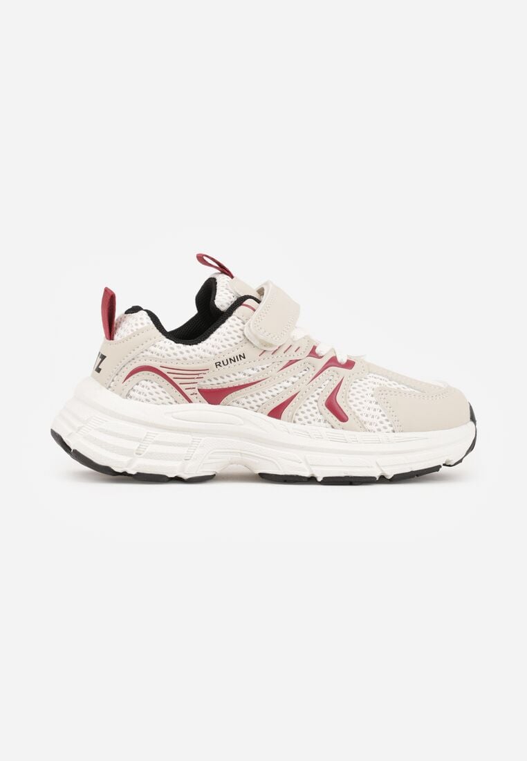 Beżowe Buty Sportowe Sneakersy Ozdobione Napisami Aniriope 1