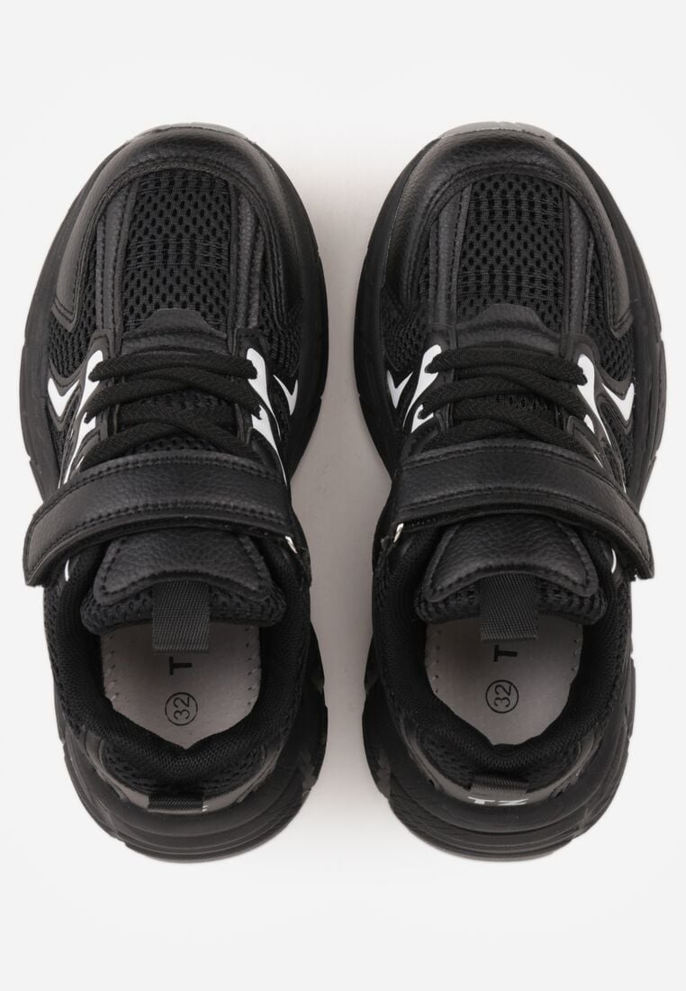 Czarne Buty Sportowe Sneakersy Ozdobione Napisami Aniriope 3