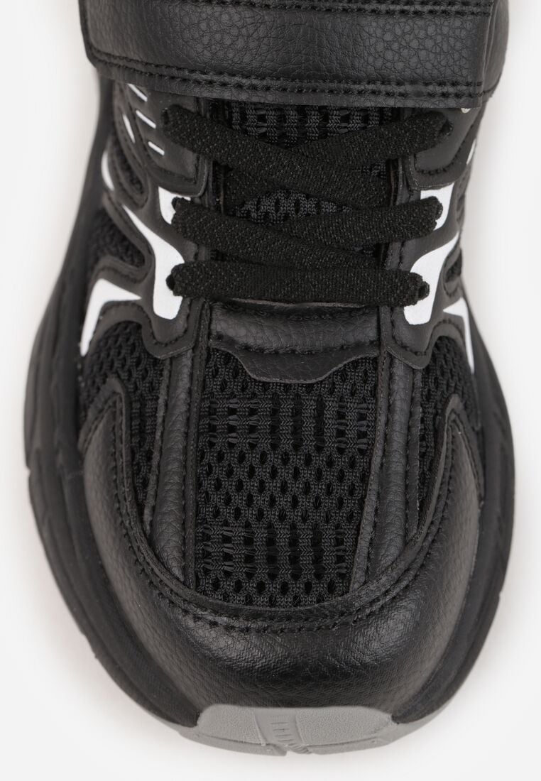 Czarne Buty Sportowe Sneakersy Ozdobione Napisami Aniriope 5