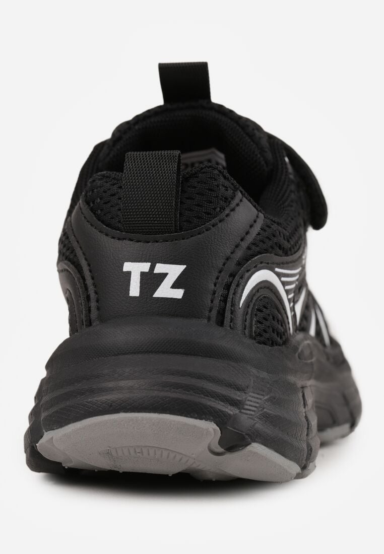 Czarne Buty Sportowe Sneakersy Ozdobione Napisami Aniriope 6