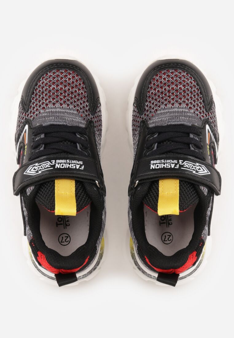 Pantofi sport Negru cu roșu 3