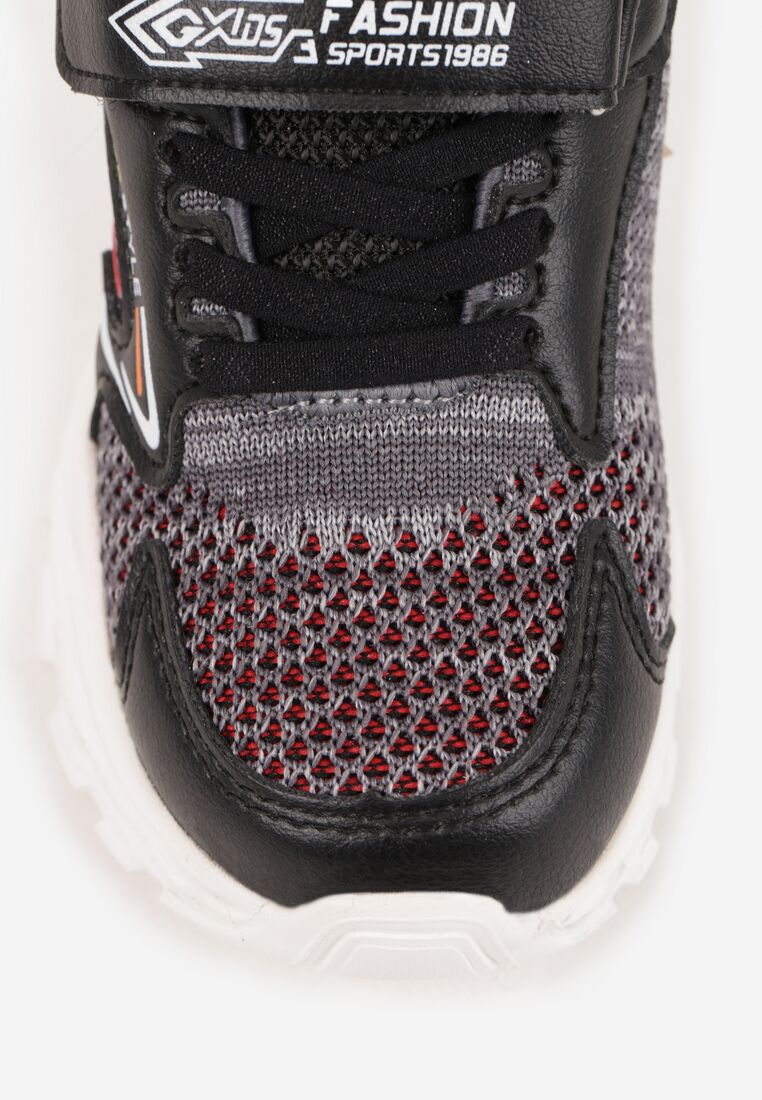 Pantofi sport Negru cu roșu 5