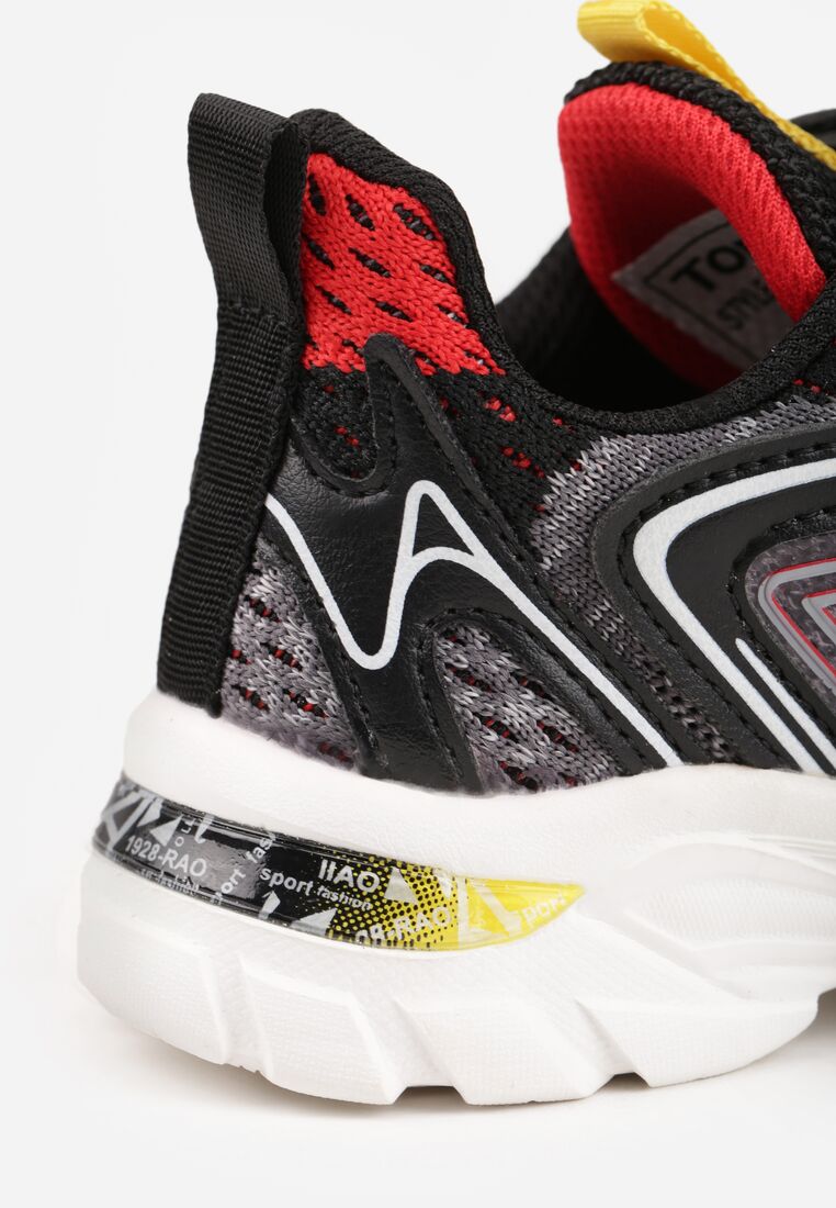 Pantofi sport Negru cu roșu 6