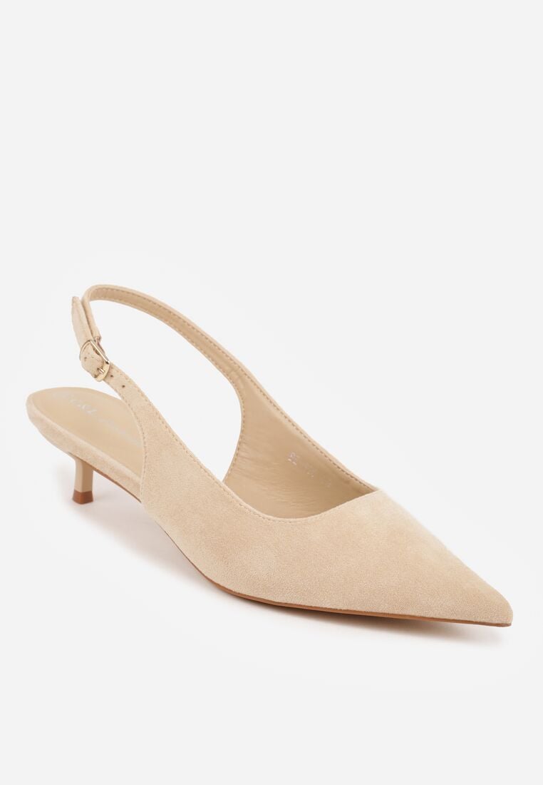 Pantofi cu toc Bej 5