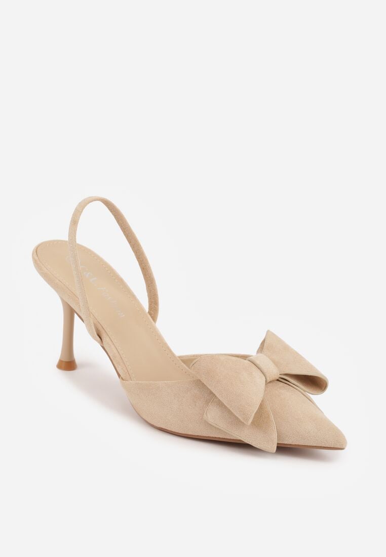 Pantofi stiletto Bej 5