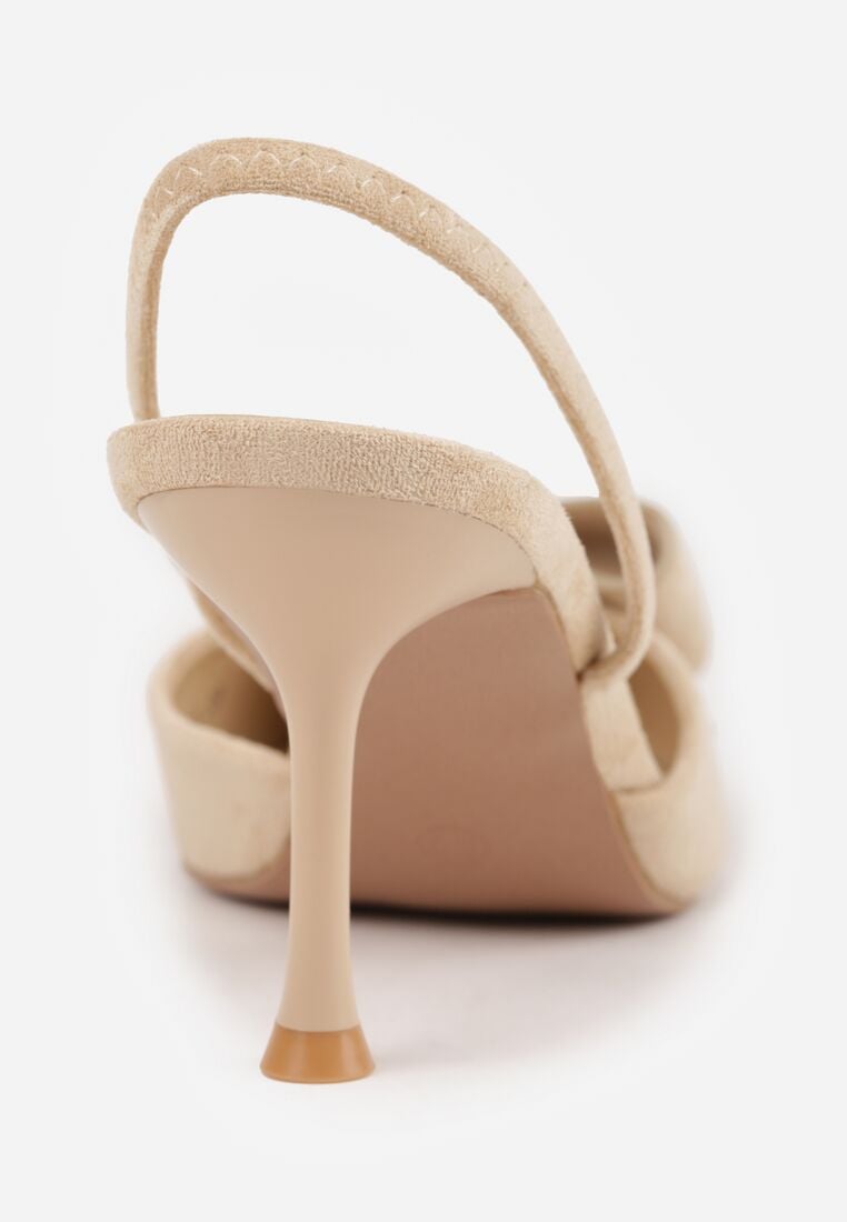 Pantofi stiletto Bej 8