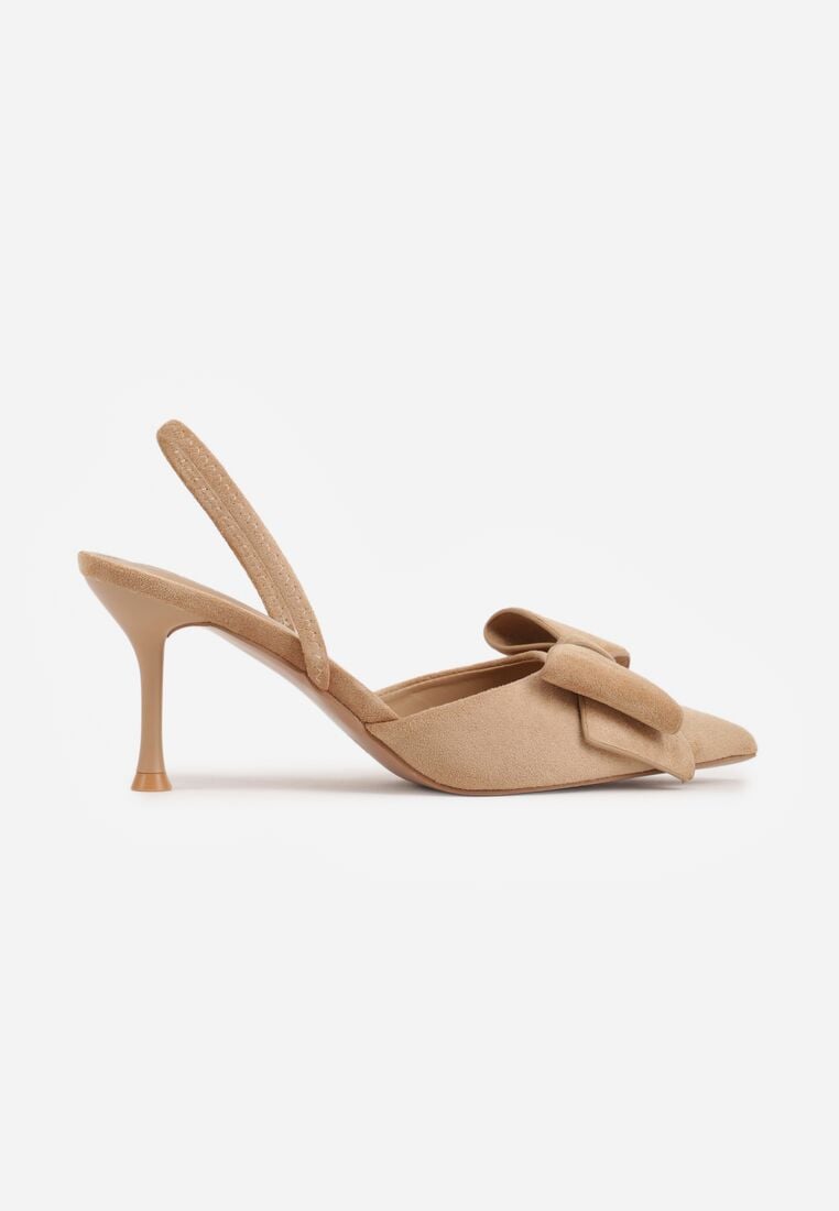 Pantofi stiletto Bej închis 4
