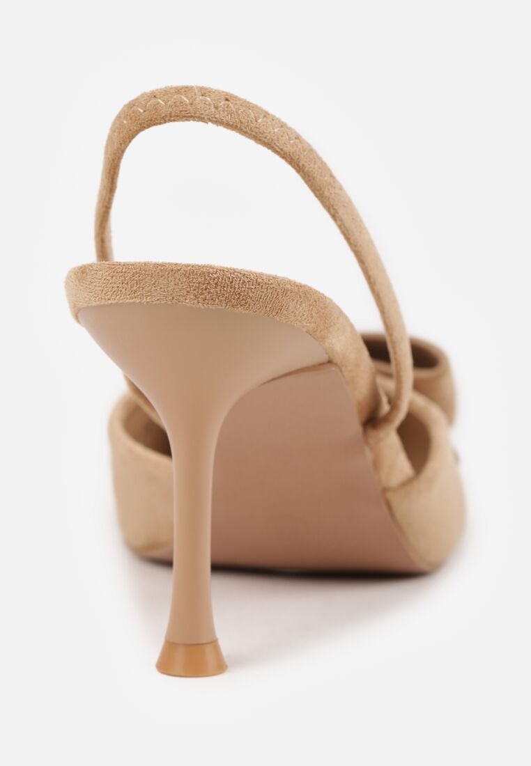 Pantofi stiletto Bej închis 8