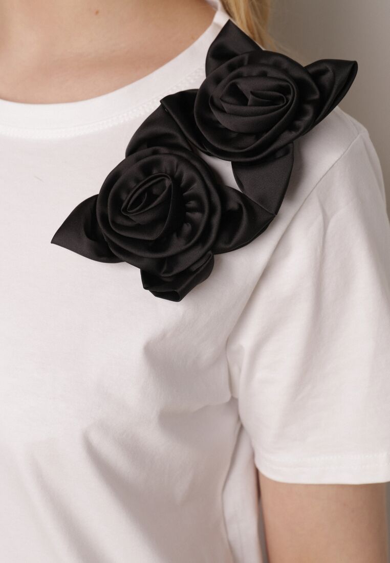 T-shirt Alb cu negru 5