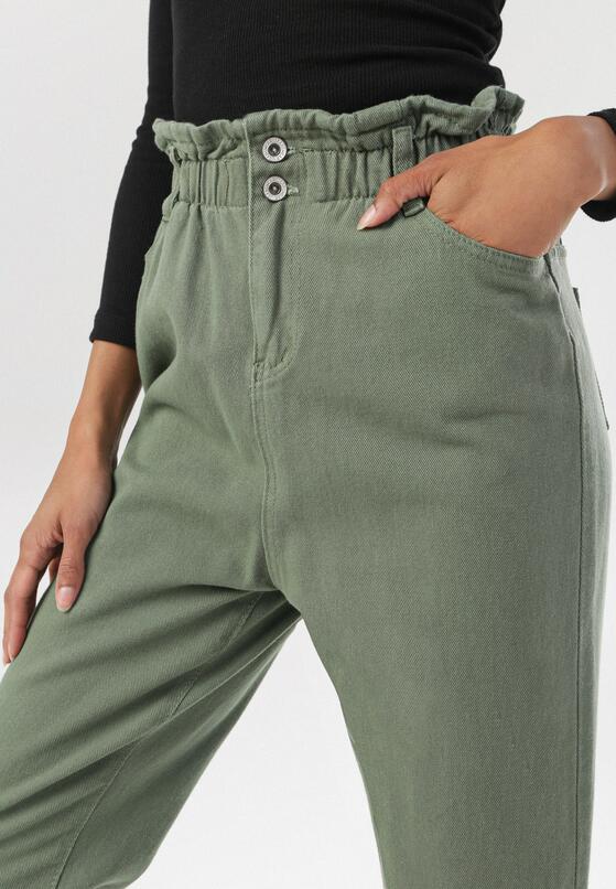 Khaki Spodnie Paper Bag Periris 4