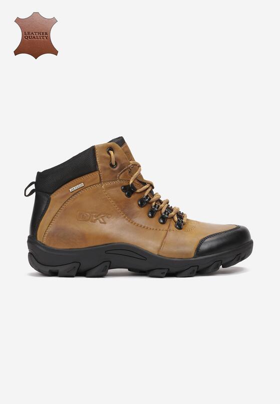 Camelowe Skórzane Buty Trekkingowe Lynnnore 1