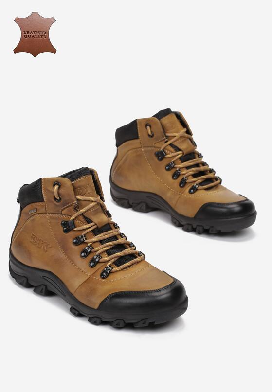 Camelowe Skórzane Buty Trekkingowe Lynnnore 2
