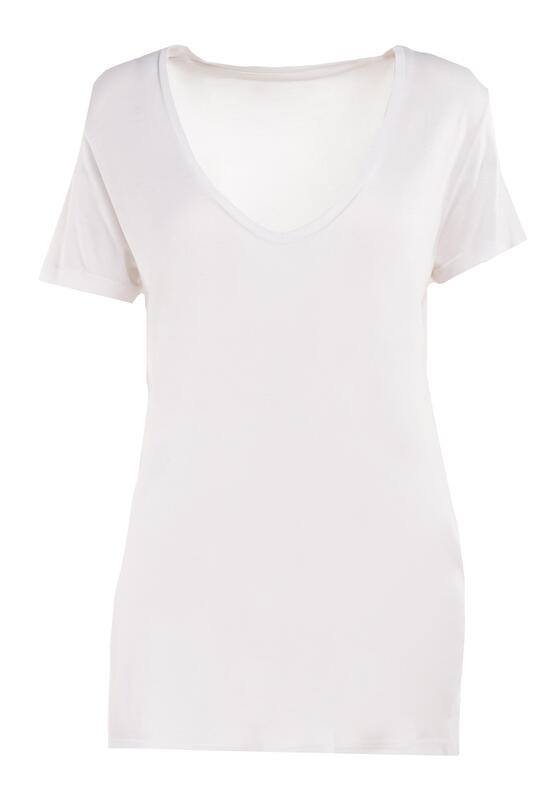 Biały T-shirt Leucelsa