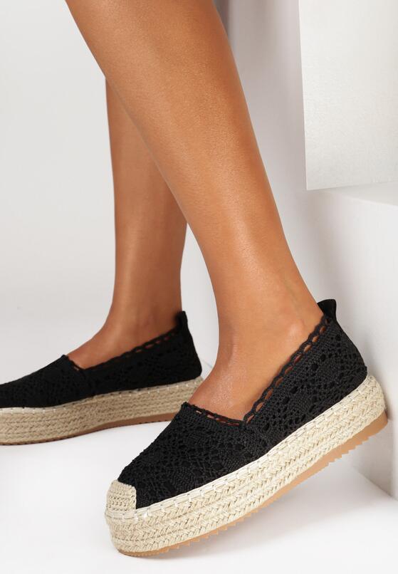 Czarne Espadryle Antyne 1