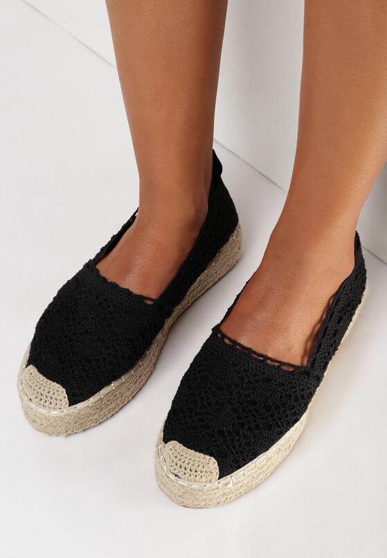 Czarne Espadryle Antyne 2
