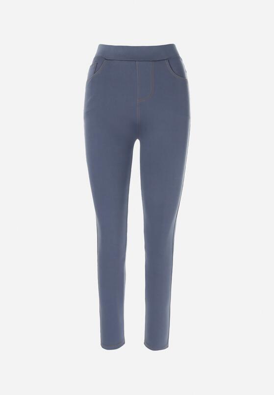 Niebieskie Legginsy Amathene 6