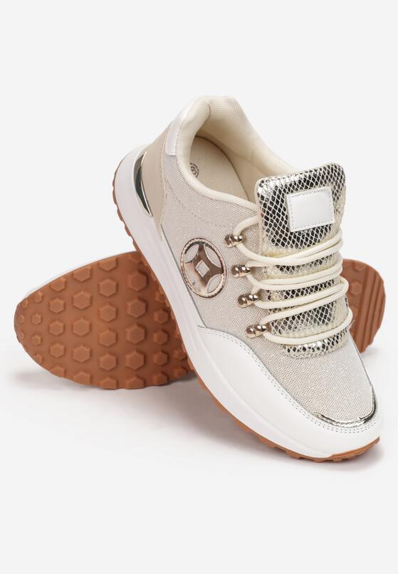 Beżowe Sneakersy 4